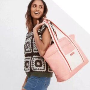 New! L*Space Coastal Cooler Bag Pockets Beach Travel Picnic Tote